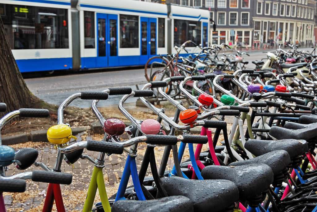 Colorful bikes