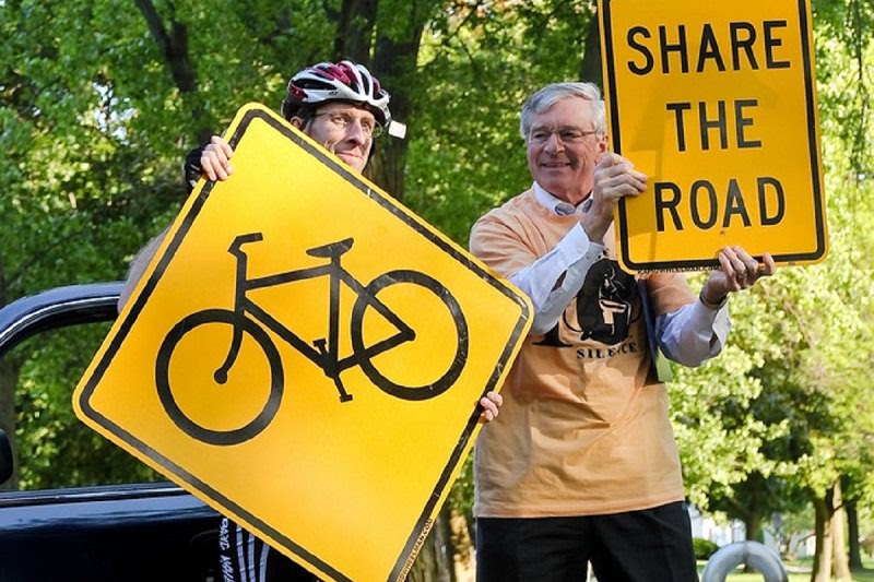 Share the road signs