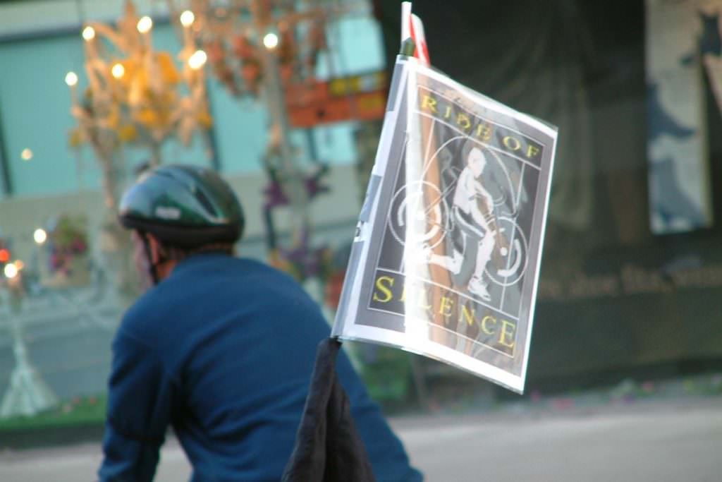 Toronto Ride of Silence flag