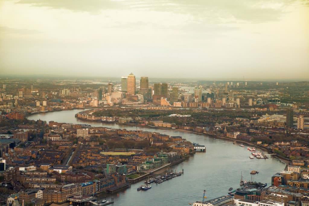 London from the air