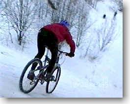 Winter cycling in Moscow, Russia