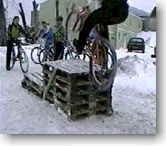 Winter cycling in Moscow, Russia