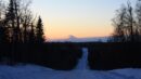 Dark road in Alaska