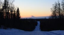 Dark road in Alaska