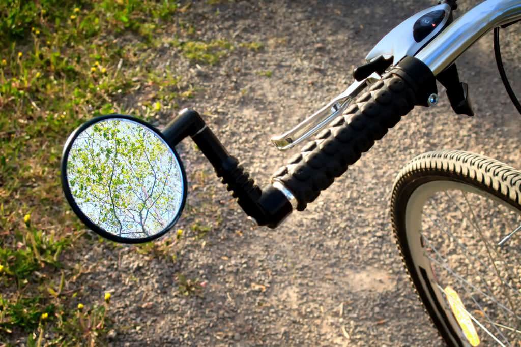 067B Bicycle Handlebar Mirror Useful Professional Flexible Black Bike Cycling To 