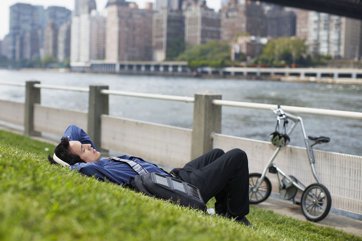 Folding bike relaxation