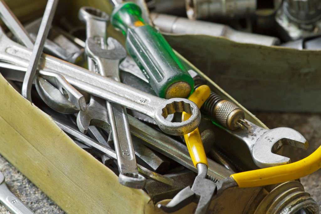 Toolbox for a bike mechanic