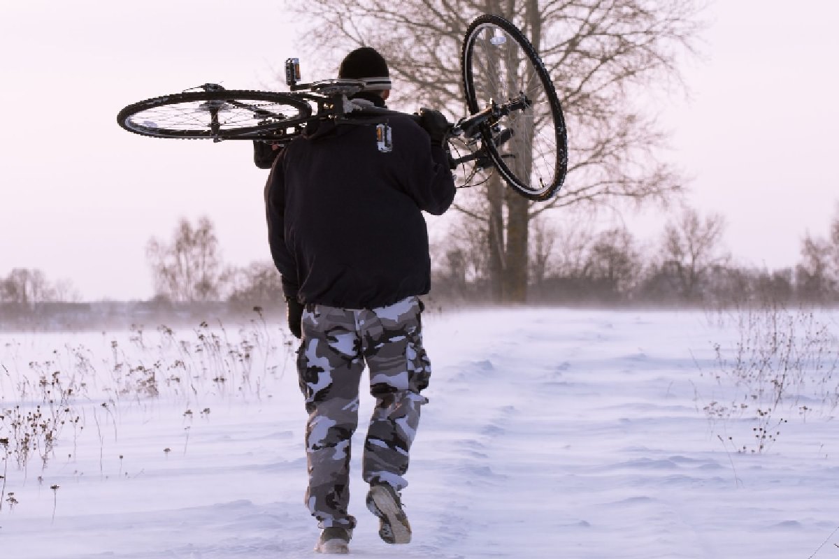 Walking with the bike