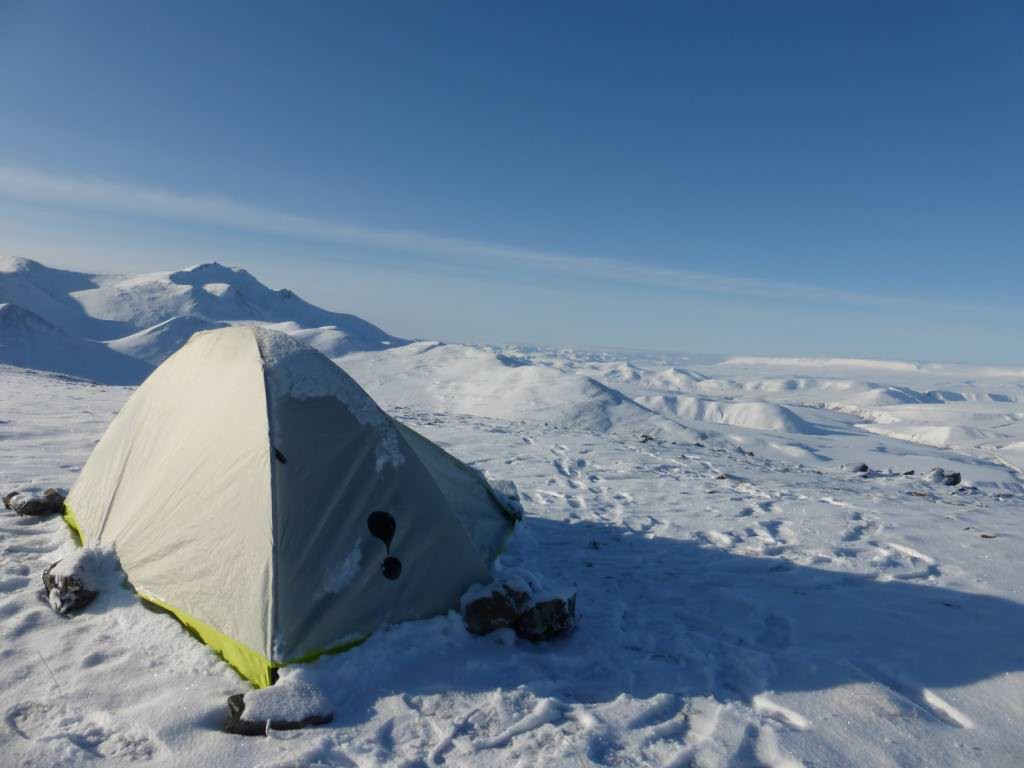 Tent in the snow