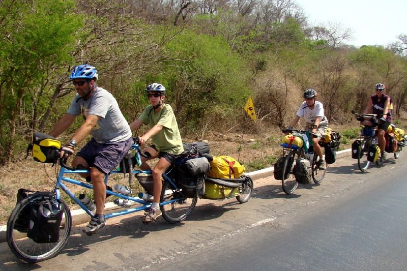 Family riding together