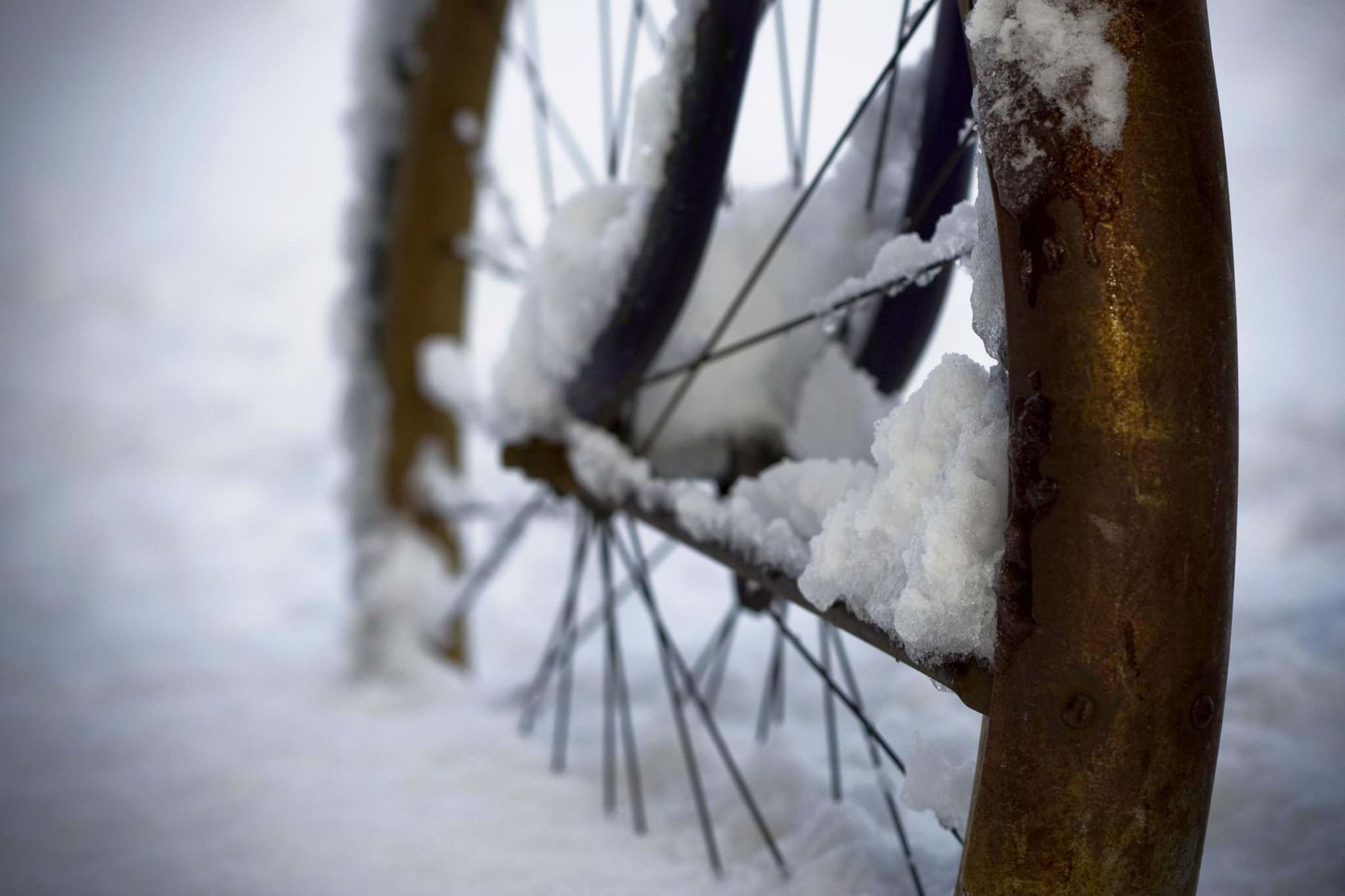 Historic snow bike