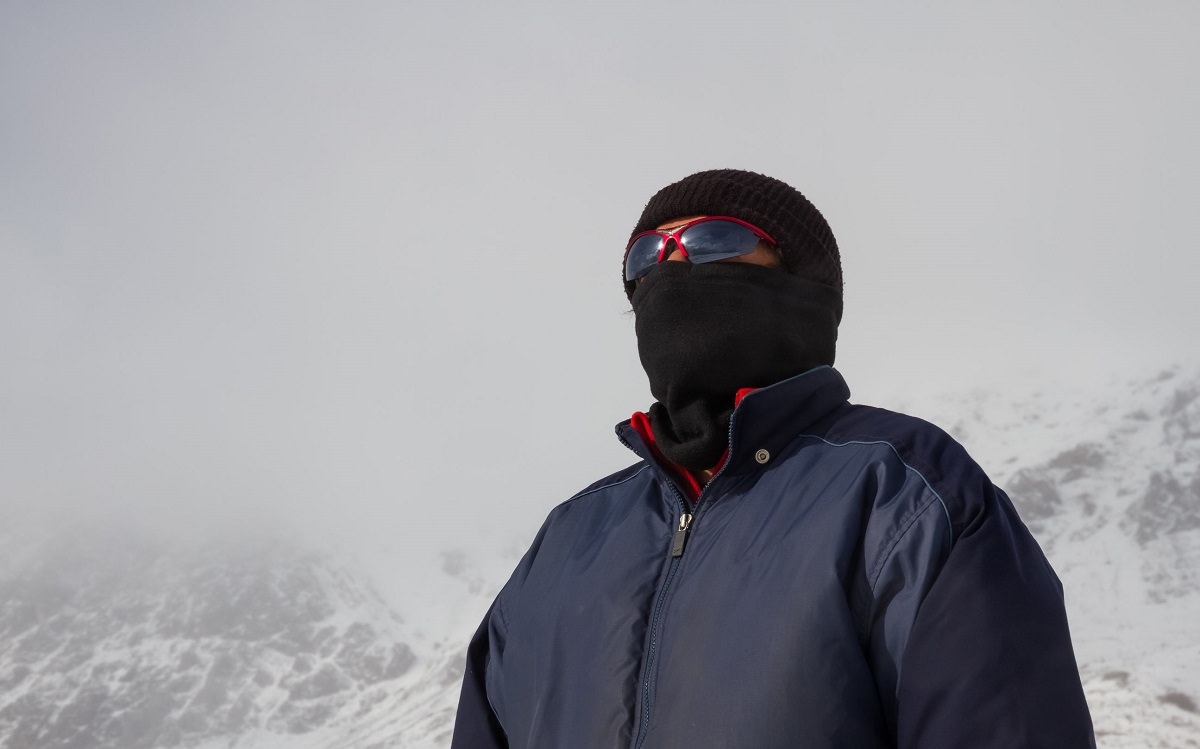 Man with balaclava