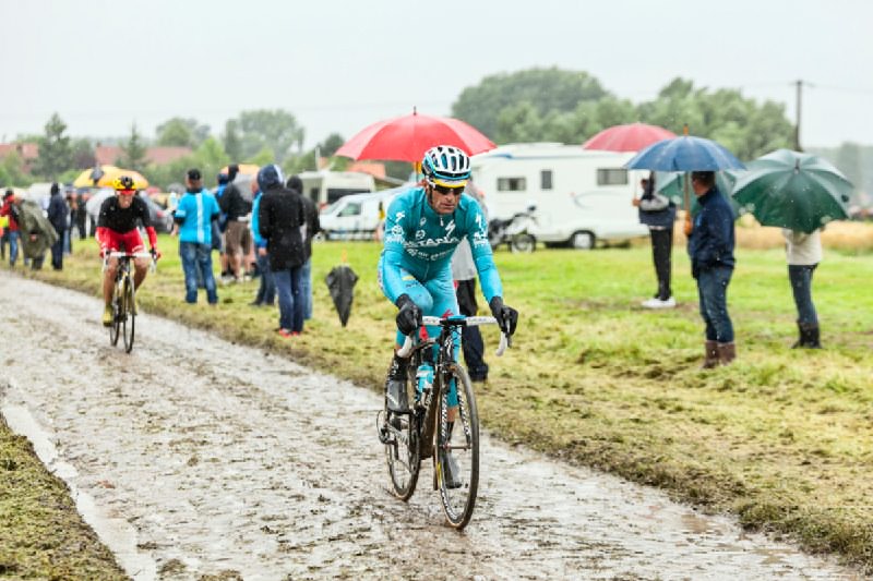 Biking in the rain