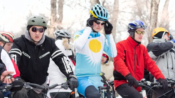 Winter cycling goggles