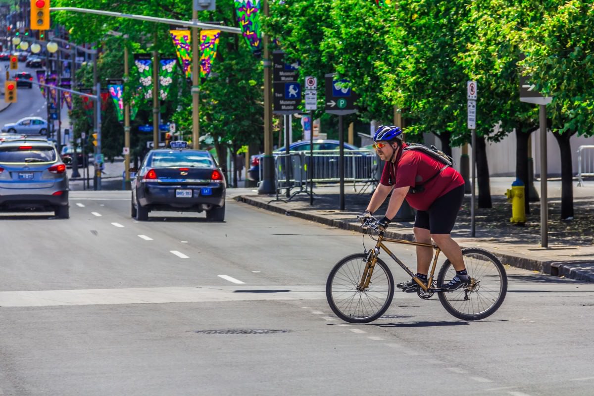 Bicyclist loosing weight