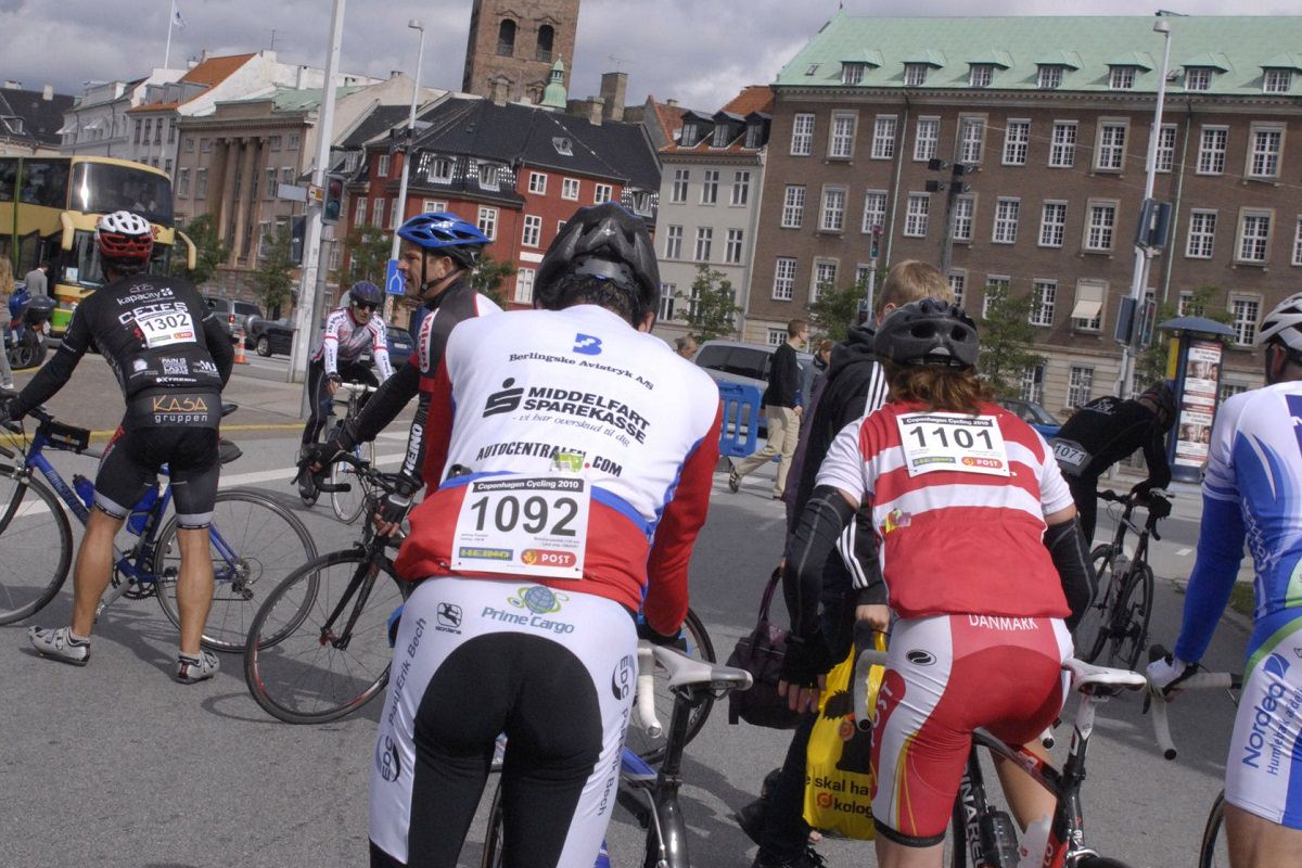 Cycling in Copenhagen, Denmark