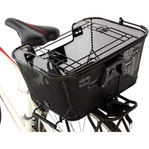 Wire bike basket for a dog