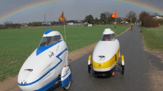 Two Leitra velomobiles