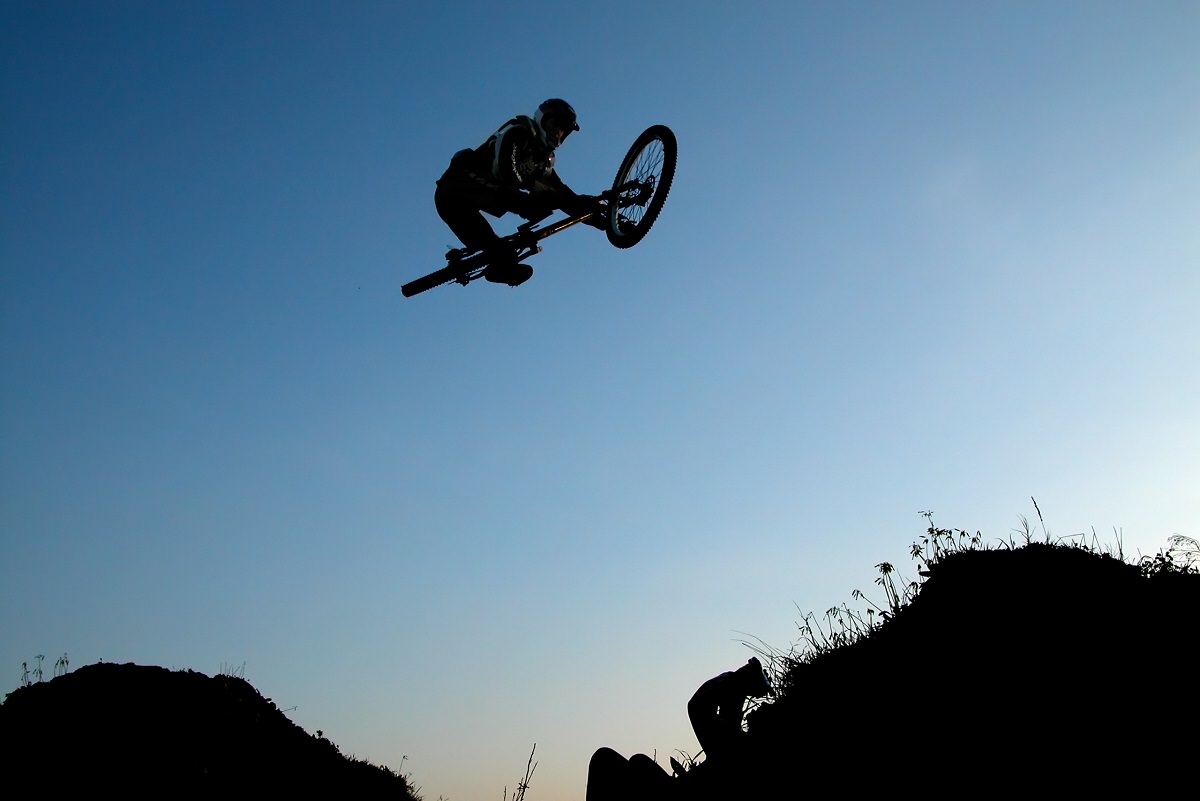 Mountain bike jump