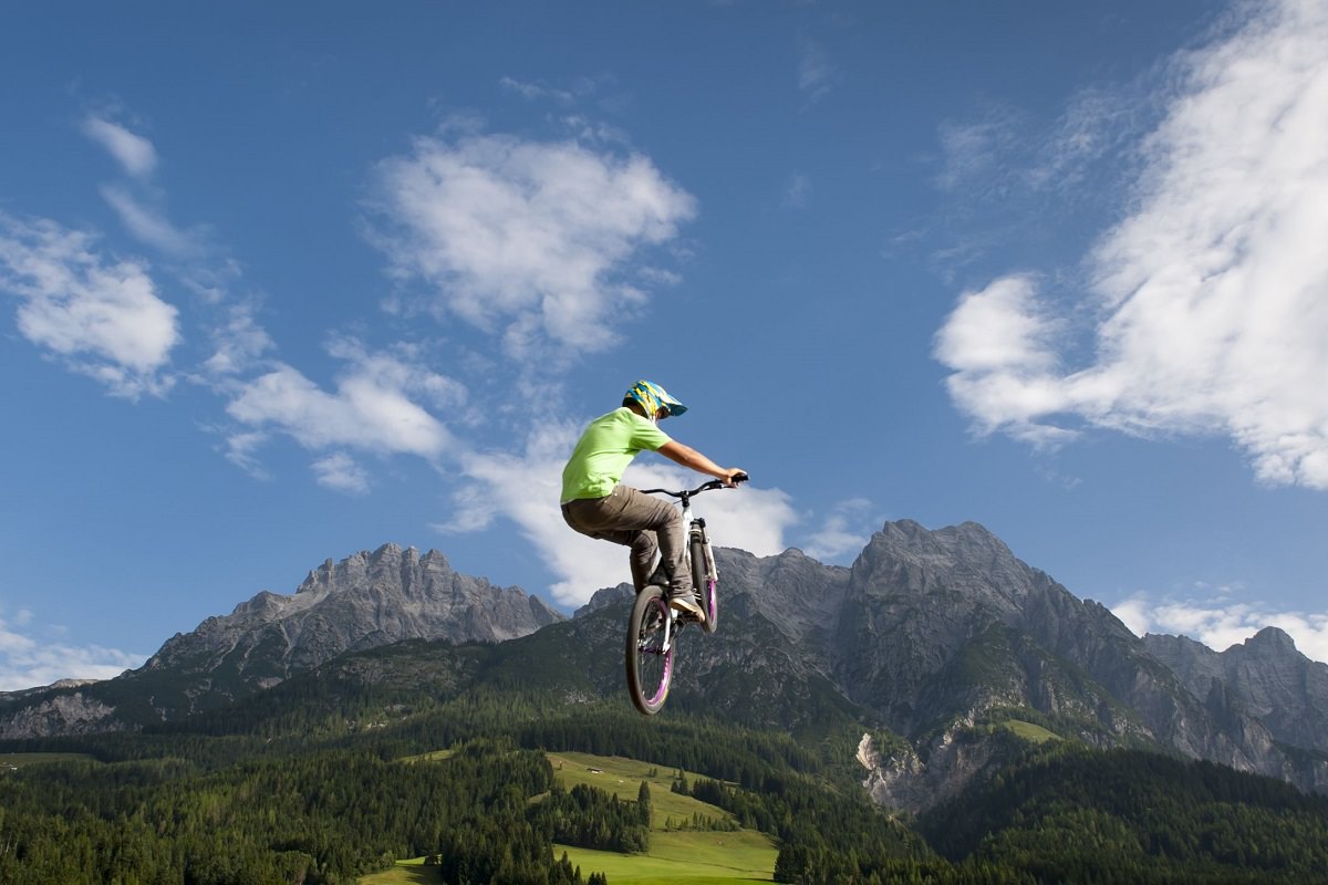 Mountain bike jump