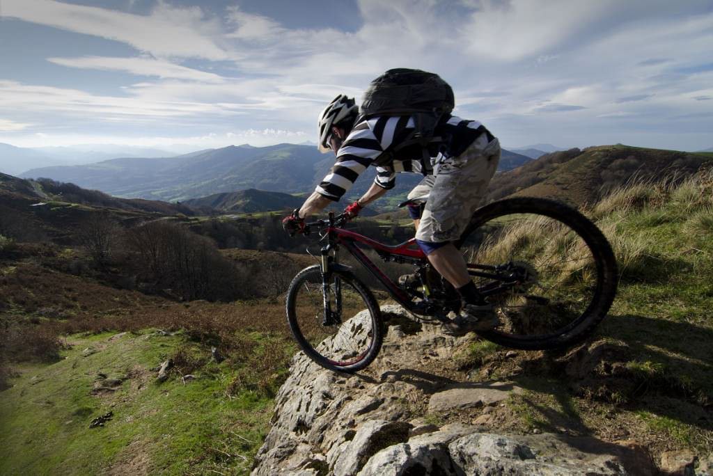 Downhill mountain biking