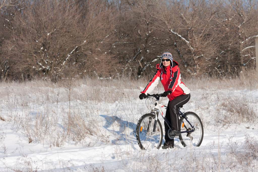 Winter biking