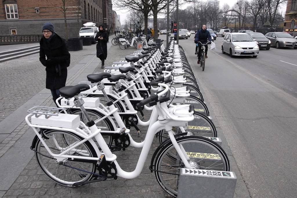 Parked bikes