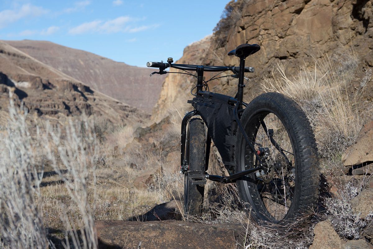 Fat tire bike in the mountains