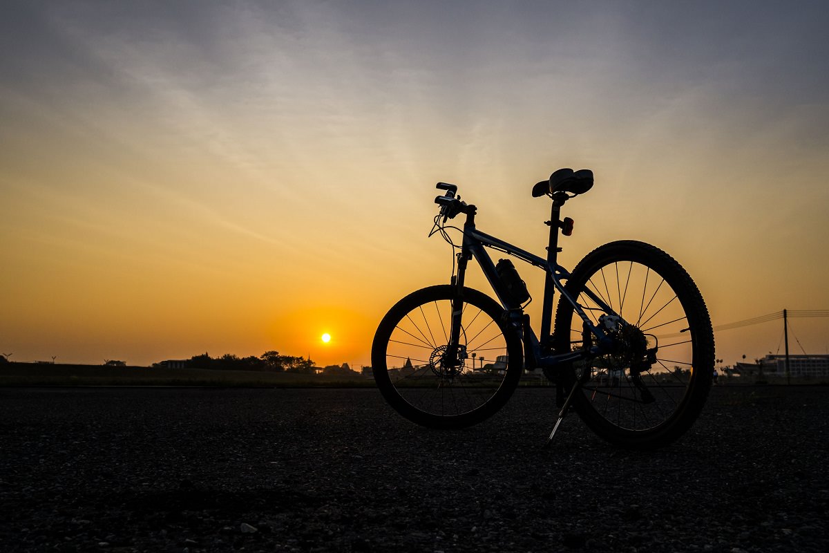 Nice bike at sunset