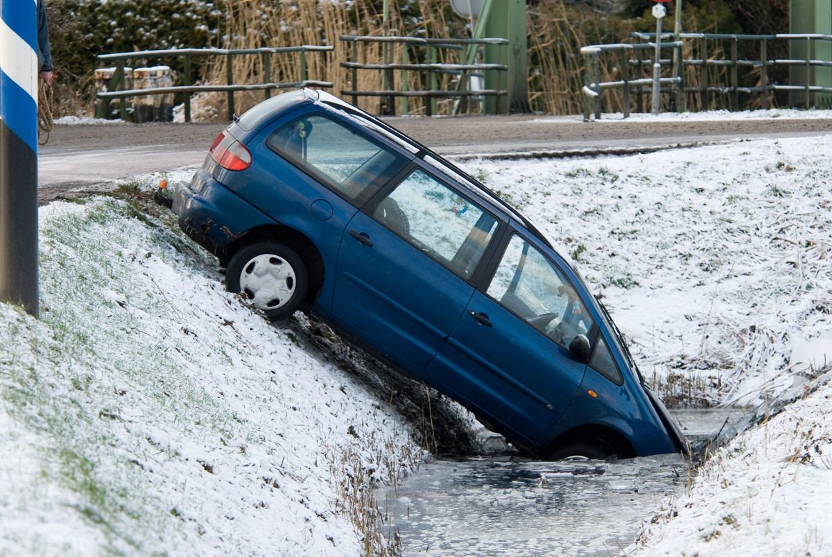 Crashed car