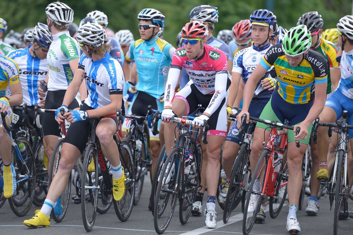 Group of road bikers