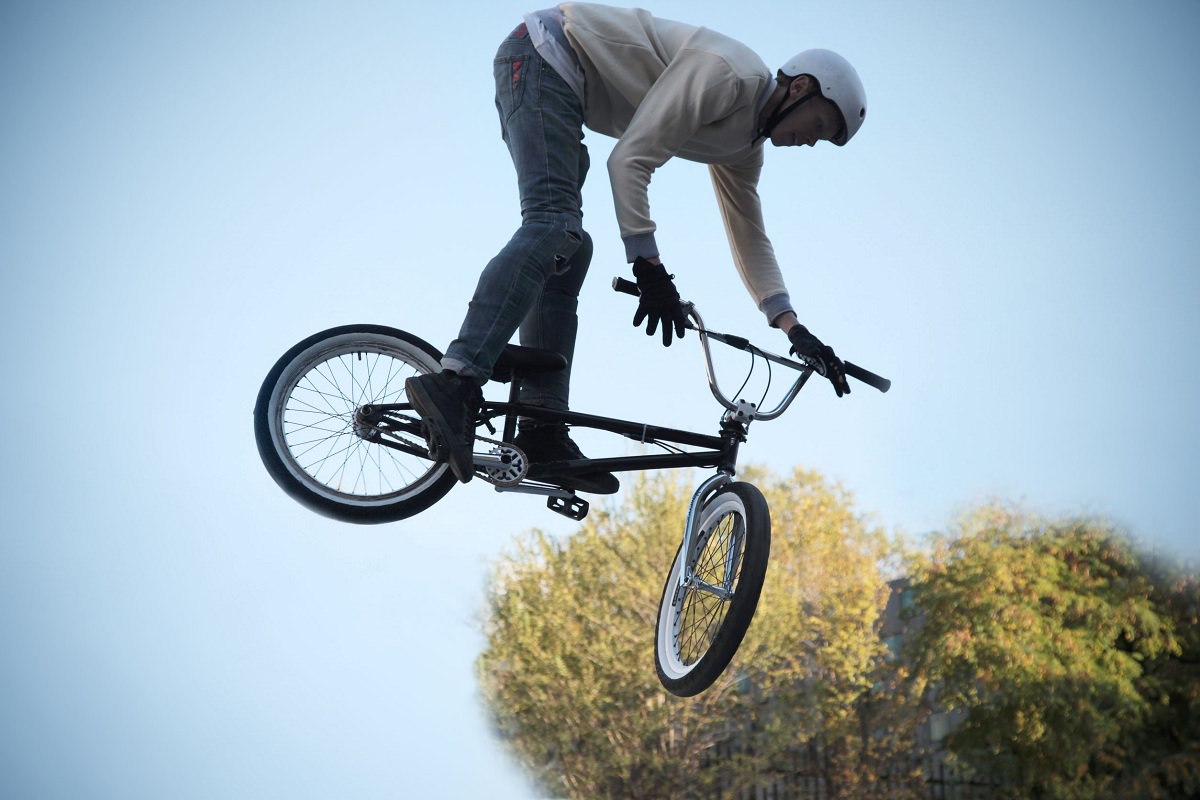 BMX trick jump