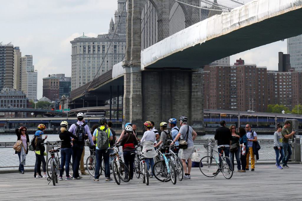 Bike tour group