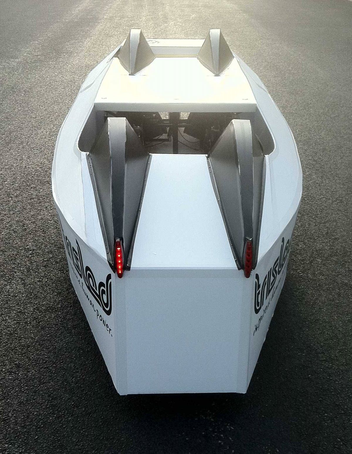 Velomobile rear view