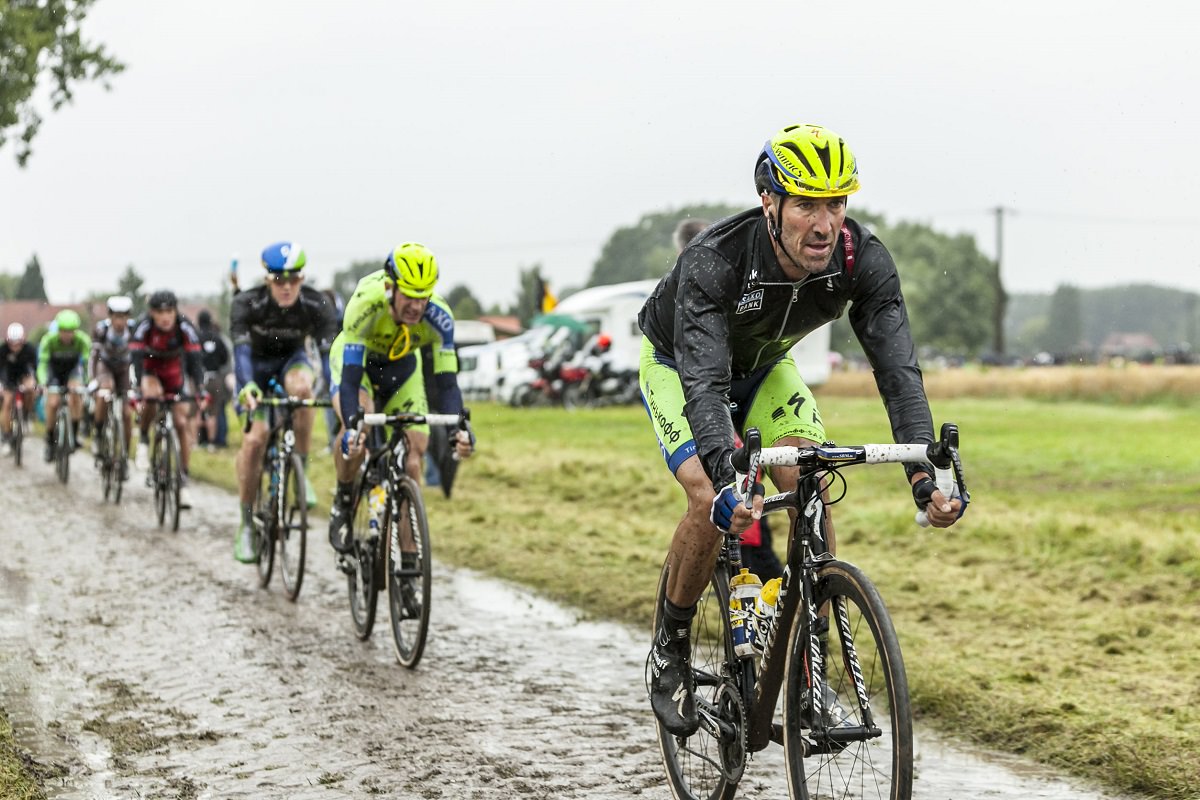 Cycling in the rain