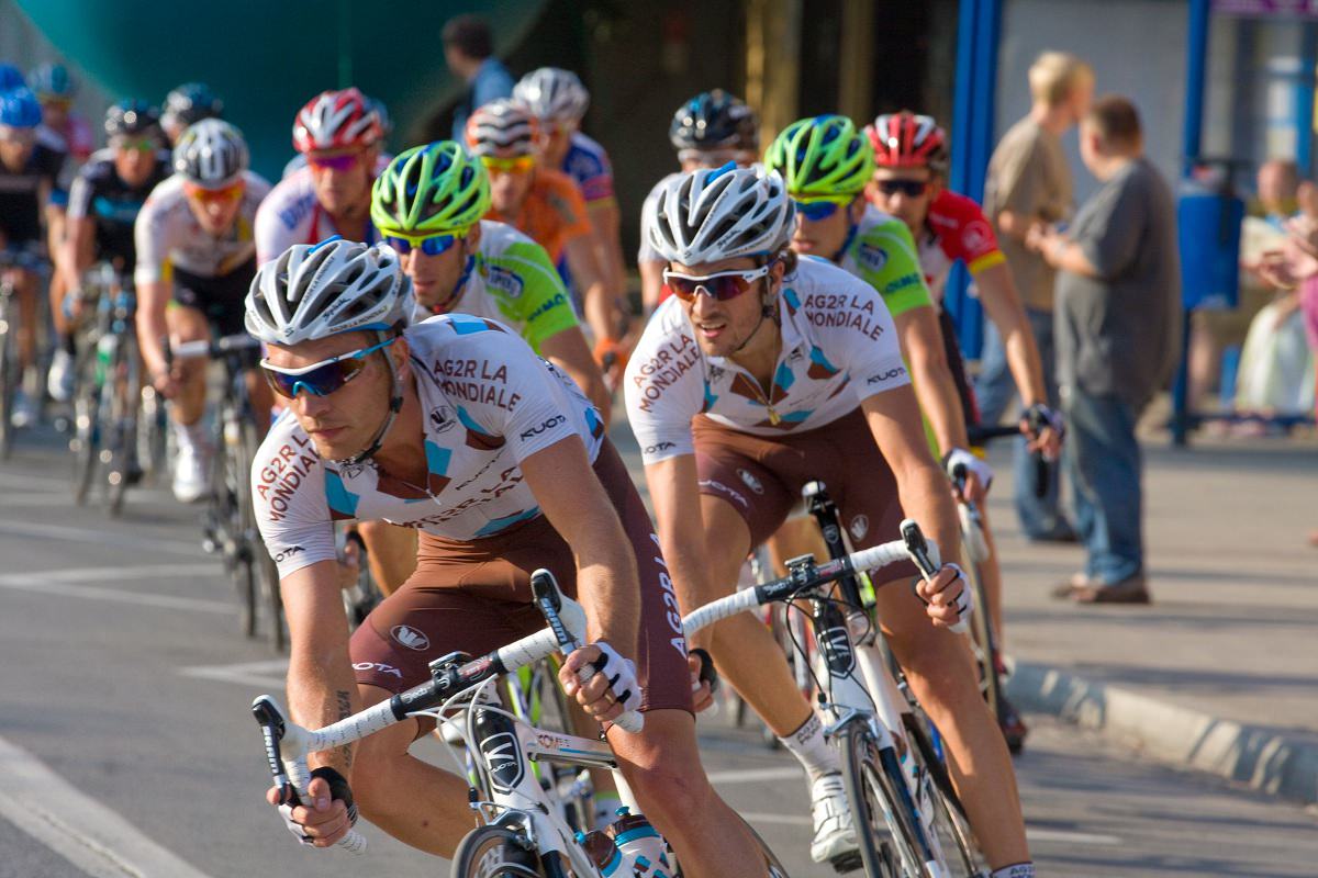 Group of road bikes