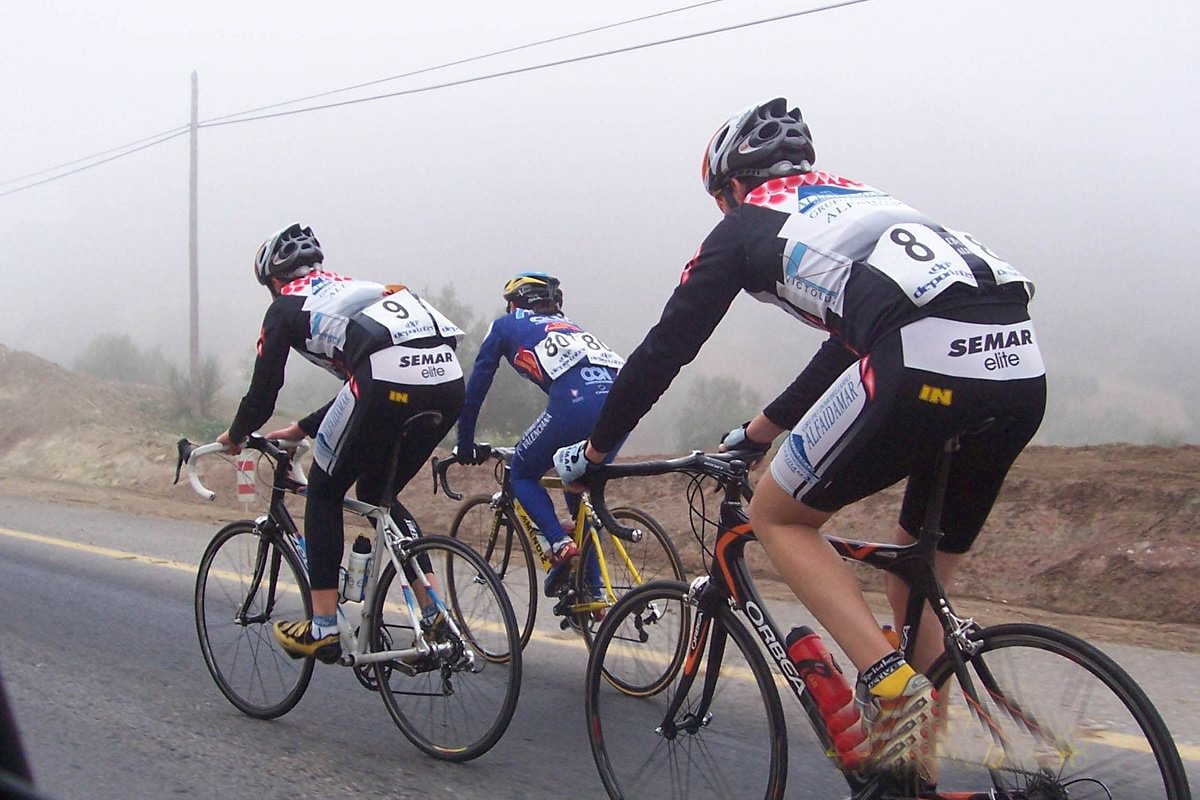 Group of road bikers