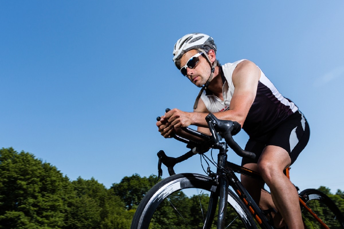 Cycling in padded bike shorts