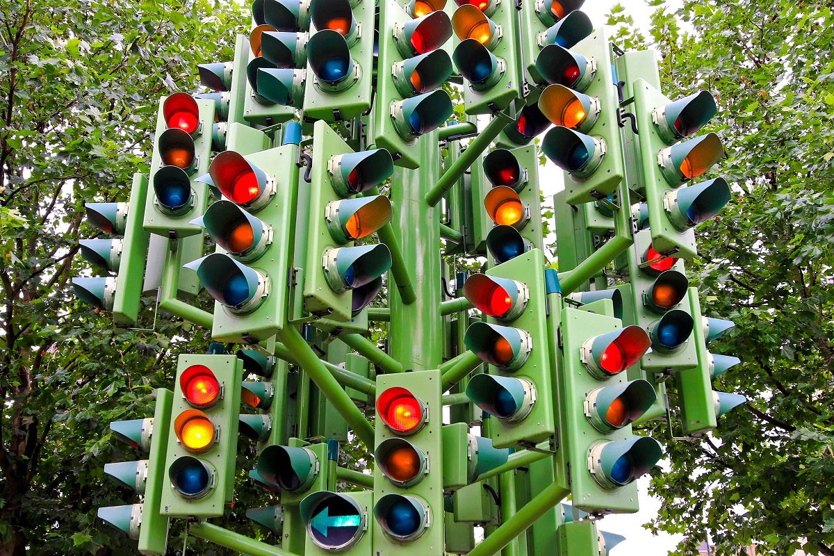 Lots of traffic lights