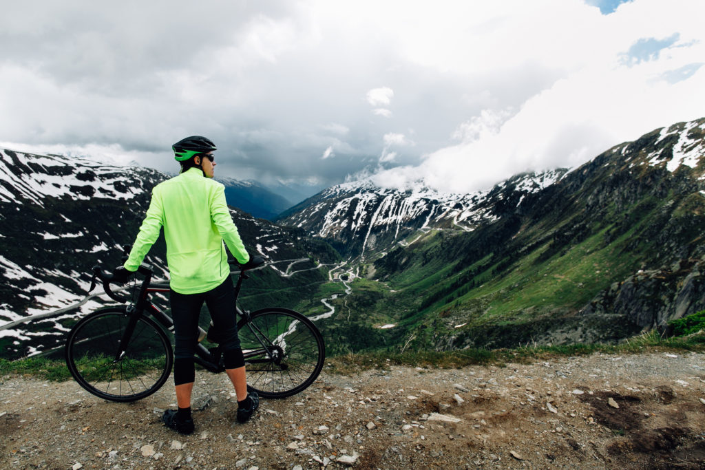 road biking on carbon wheels