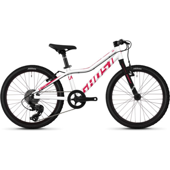 Ghost Lanao 1.0 Kids Bike (2020) - One Size White - Pink