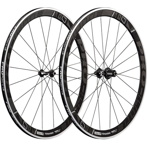Pro-Lite Bracciano Dark Label A42W Aero Wheelset - Black-Grey - 42mm