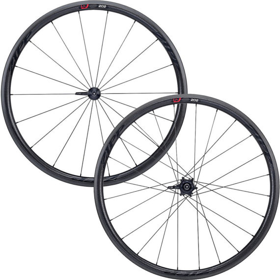 Zipp 202 Firecrest Clincher Road Wheelset - Black - Shimano