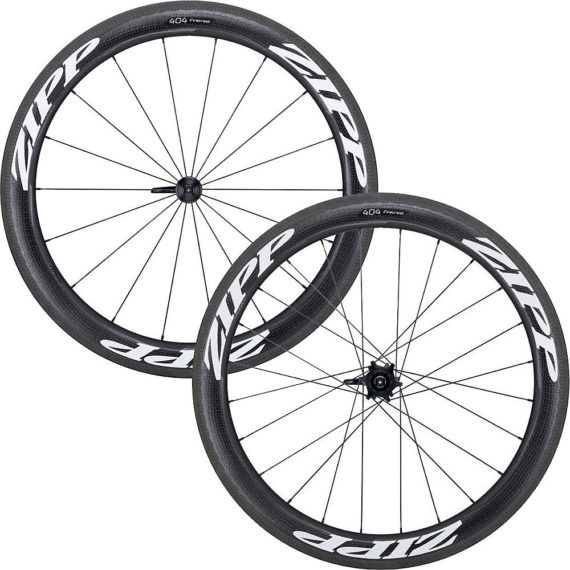 Zipp 404 Carbon Clincher White Road Wheels - Shimano