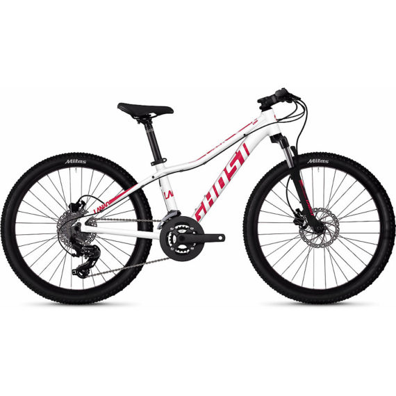Ghost Lanao D4.4 Kids Bike 2020 - White - Pink - 24"