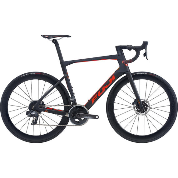 Fuji Transonic 2.1 Road Bike 2020 - Satin Carbon - Red Orange - 52cm (20.5"), Satin Carbon - Red Orange