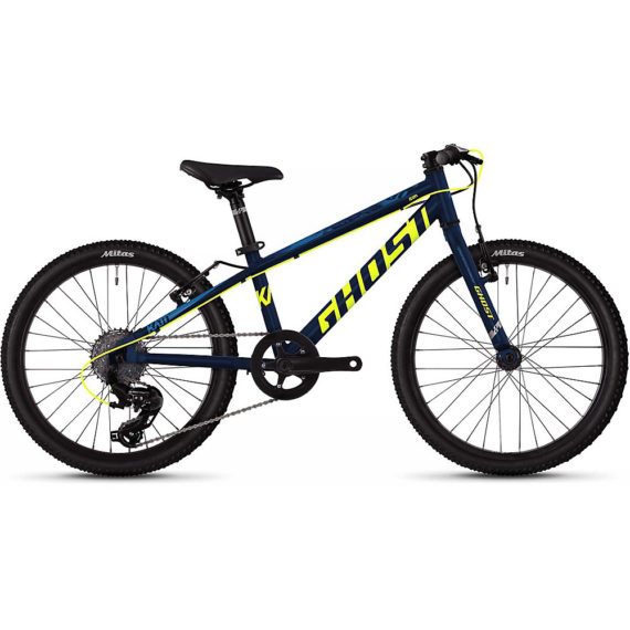 Ghost Kato 1.0 Kids Bike 2020 - Blue - Yellow - 20", Blue - Yellow