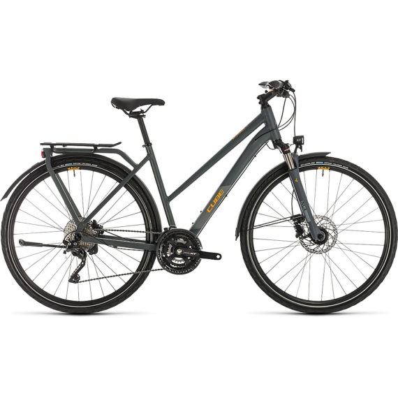 Cube Kathmandu EXC Trapeze Touring Bike 2020 - Grey - Orange - 50cm (19.5"), Grey - Orange