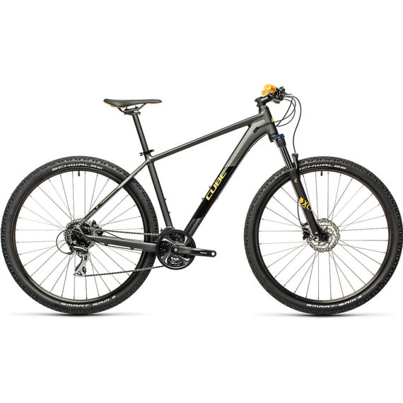 Cube Aim Race 27.5 Hardtail Bike 2021 - 16.25" - Grey - Orange