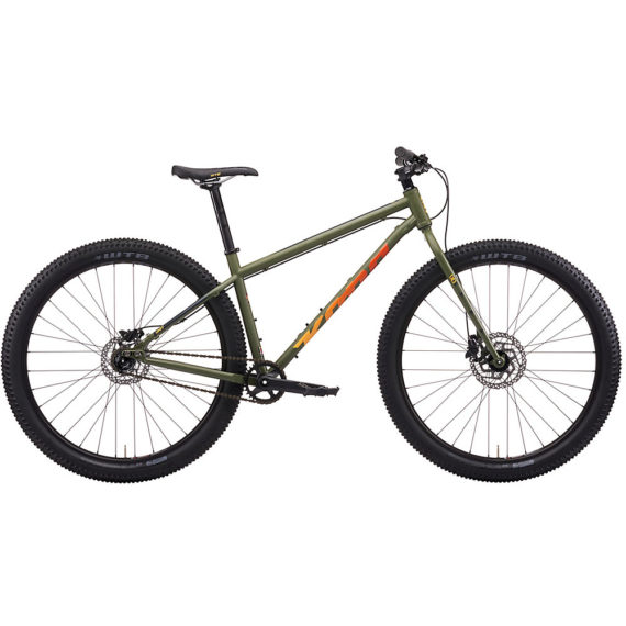 Kona Unit Hardtail Bike 2021 - Satin Fatigue Green, Satin Fatigue Green